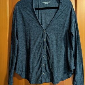 Outdoor Voices Navy V-Neck Cardigan